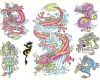 colored dragon picture tattoos